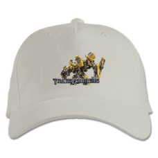 Baseball cap with Print Transformers Bumblebee - white