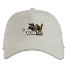 Baseball cap with Print Transformers Bumblebee Logo - white