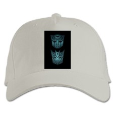 Baseball cap with Print Transformers Metal Heads - white