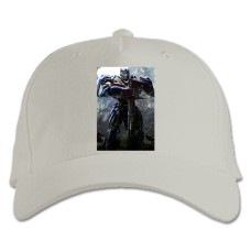 Baseball cap with Print Transformers Optimus Prime - white