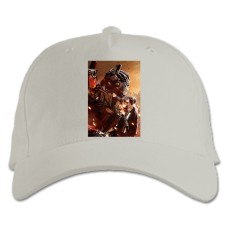 Baseball cap with Print Transformers Robot - white