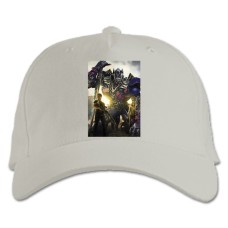 Baseball cap with Print Transformers Robot Hero Print - white