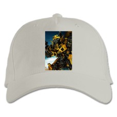 Baseball cap with Print Transformers Bumblebee Robot Hero - white
