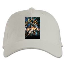 Baseball cap with Print Transformers Characters - white