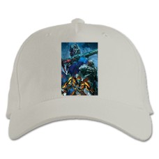 Baseball cap with Print Transformers Main Characters - white