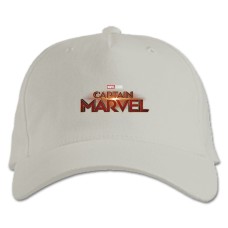 Бейсболка с принтом Марвел Капитан Марвел Логотип - белая