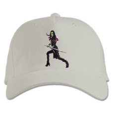 Бейсболка с принтом Марвел Гамора - белая