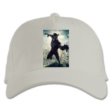 Бейсболка с принтом Марвел Черная Пантера Герой - белая