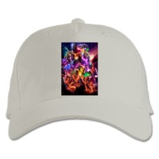 Бейсболка с принтом Марвел Мстители - белая