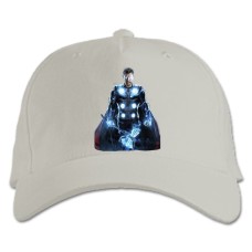 Бейсболка с принтом Марвел Тор Герой - белая