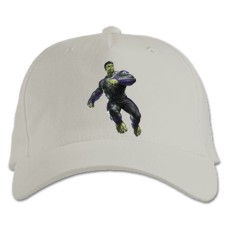 Бейсболка с принтом Марвел Халк Героический Принт - белая