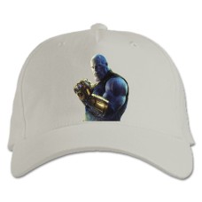 Бейсболка с принтом Марвел Танос Принт - белая