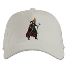 Бейсболка с принтом Марвел Принт Тор - белая