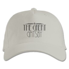 Baseball cap with Print The Great Gatsby Black Logo - white