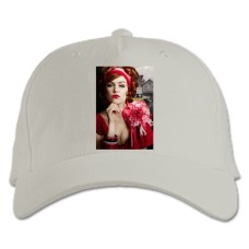 Baseball cap with Print The Great Gatsby Myrtle Wilson - white