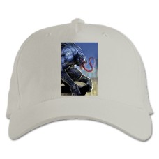 Baseball cap with Print Venom Hero - white