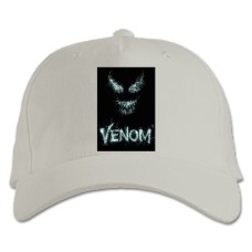 Baseball cap with Print Venom Hero Monster - white