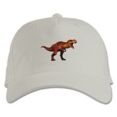 Кепка з принтом Парк Юрського Періоду Прикольний Динозавр - біла