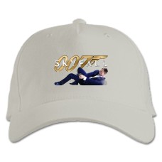 Бейсболка с принтом Джеймс Бонд Скайфолл Герой - белая