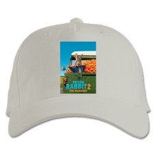 Бейсболка с принтом Кролик Питер Тематика - белая