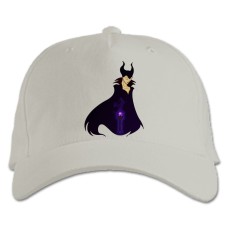 Бейсболка с принтом Малефисента Герой - белая