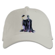 Бейсболка с принтом Малефисента Главный Герой - белая