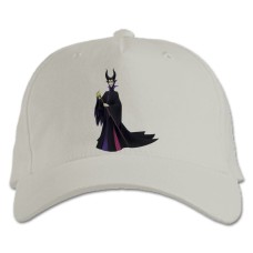 Бейсболка с принтом Малефисента Принт - белая