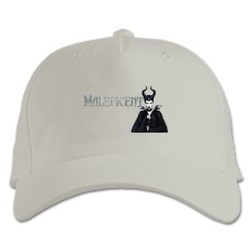 Бейсболка с принтом Малефисента Логотип Герой - белая