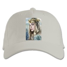 Бейсболка с принтом Малефисента Аврора Герой - белая