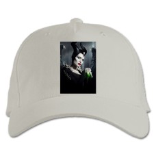 Бейсболка с принтом Малефисента Принт Герой - белая