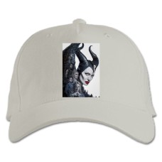 Бейсболка с принтом Малефисента Герои - белая