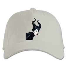 Бейсболка с принтом Малефисента Восхитительный Героический Принт - белая