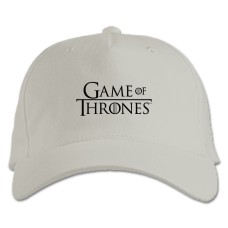 Baseball cap with Print Game Of Thrones Logo - white