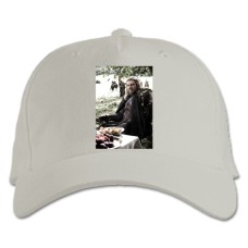 Baseball cap with Print Game Of Thrones Ned Stark - white