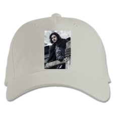 Baseball cap with Print Game Of Thrones Jon Snow Print - white