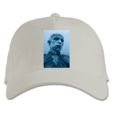 Baseball cap with Print Game Of Thrones The Night King - white