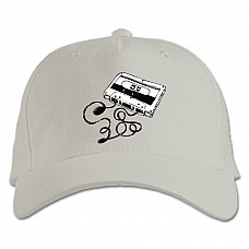 Baseball cap with Print 13 Reasons Why Cassette - white