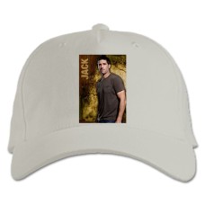 Бейсболка с принтом Остров Лост Джек - белая