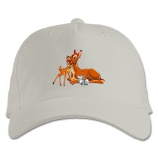 Baseball cap with Print Bambi Main Heroes - white
