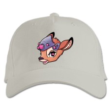 Baseball cap with Print Bambi Princess - white