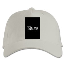 Бейсболка с принтом Отбросы Логотип - белая