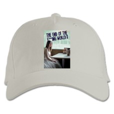 Baseball cap with Print The End Of The F *** Ing World Theme - white