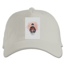 Baseball cap with Print The End Of The F *** Ing World Art Edition - white