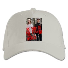 Baseball cap with Print The End Of The F *** Ing World Heroes Print - white