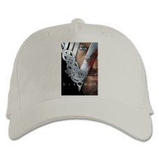 Baseball cap with Print Vikings Theme - white