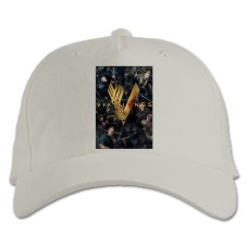 Baseball cap with Print Vikings Main Theme - white