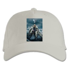 Baseball cap with Print Vikings Thematical Print - white