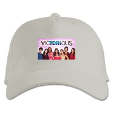 Baseball cap with Print Victorious Heroes Print - white