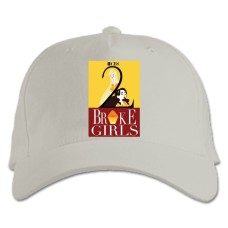 Baseball cap with Print 2 Broke Girls Art Version - white