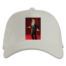 Baseball cap with Print Dexter Main Hero Print - white